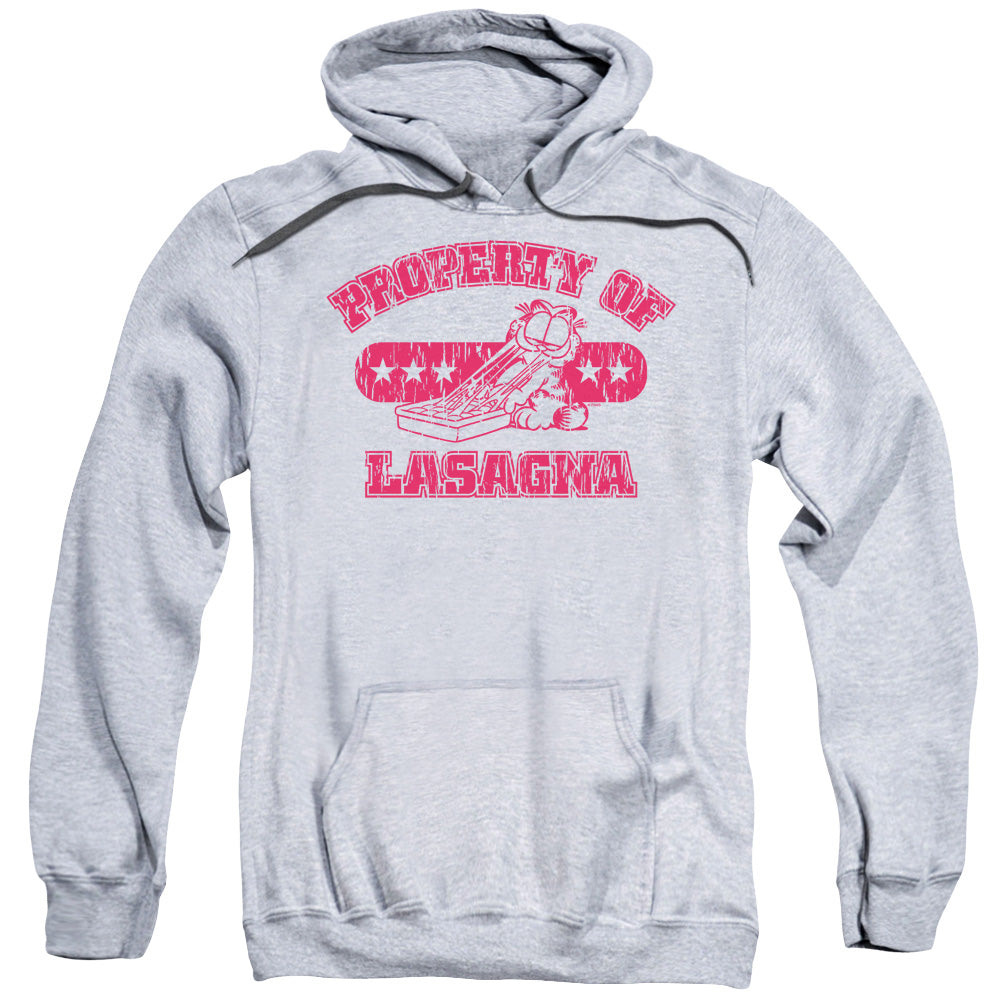 Garfield Property Of Lasagna Mens Hoodie Athletic Heather