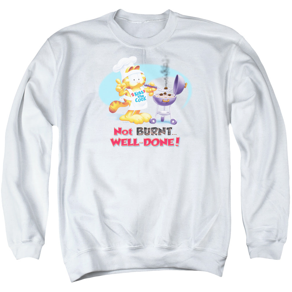 Garfield Well Done Mens Crewneck Sweatshirt White