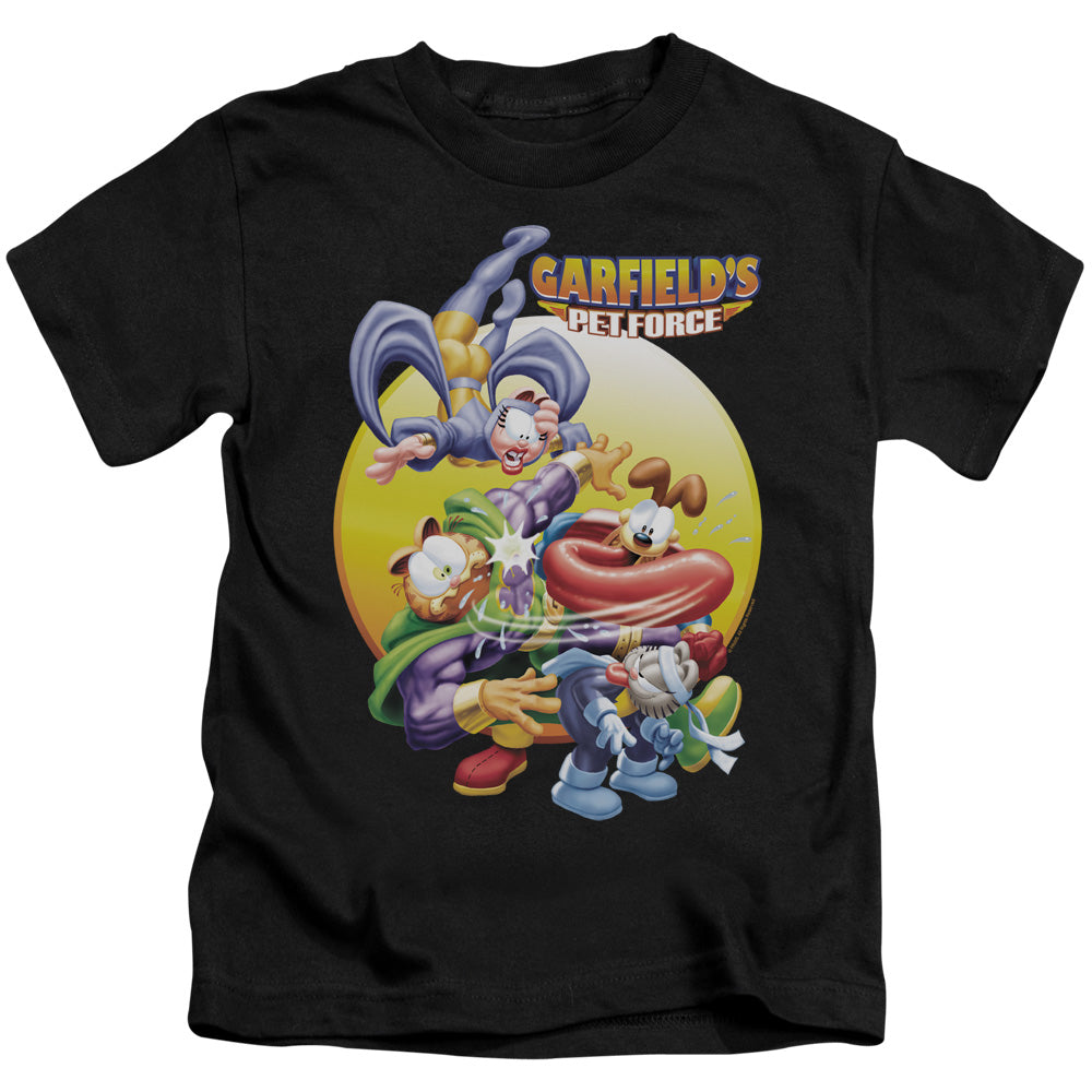 Garfield Tongue of Doom Juvenile Kids Youth T Shirt Black