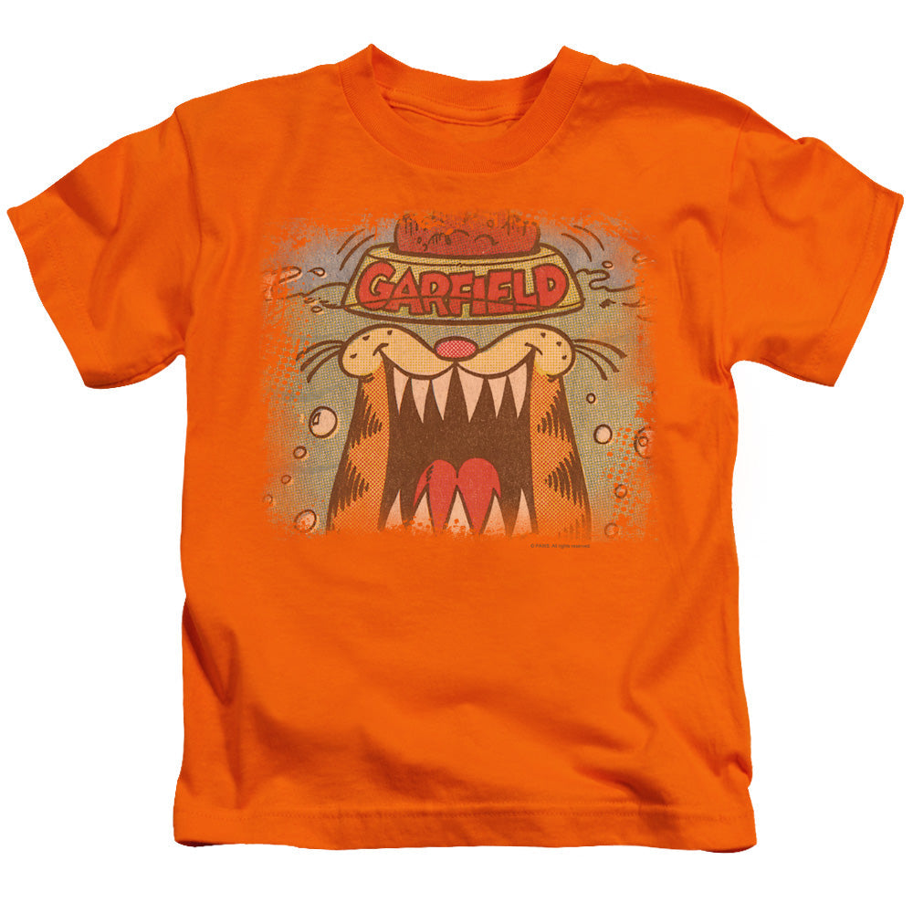 Garfield From the Depths Juvenile Kids Youth T Shirt Orange
