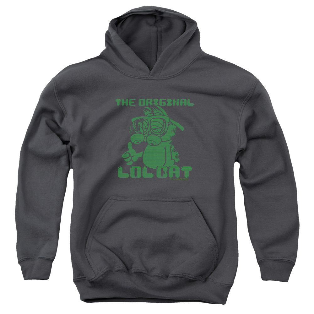 Garfield Og Lol Kids Youth Hoodie Charcoal