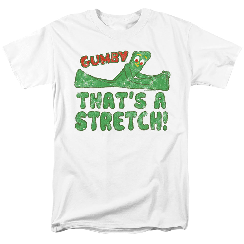 Gumby That’S A Stretch Mens T Shirt White Officially Licensed