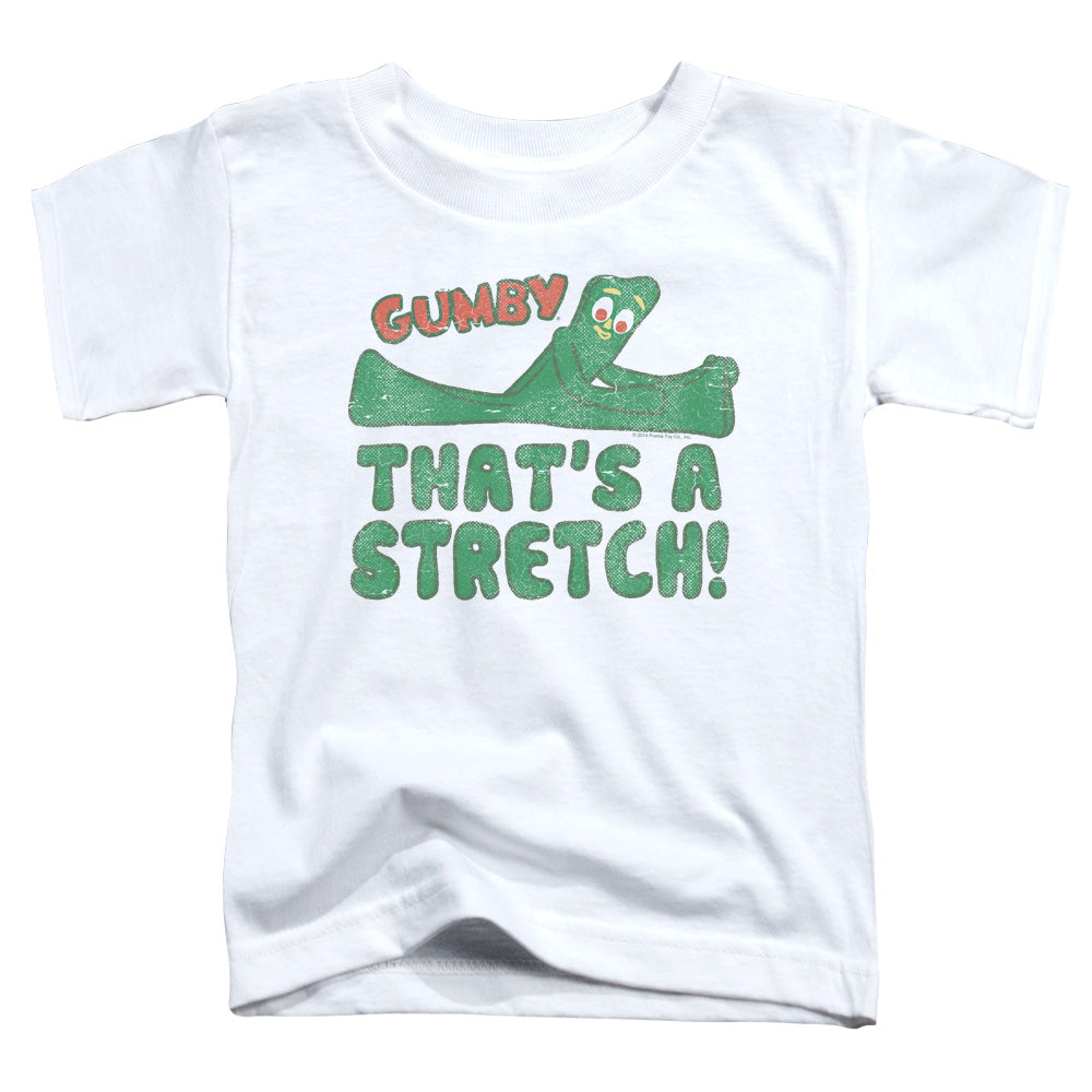 Gumby That's a Stretch Toddler Kids Youth T Shirt White