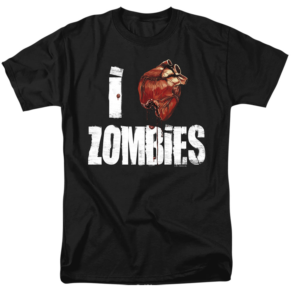 I Bloody Heart Zombies Mens T Shirt Black Officially Licensed