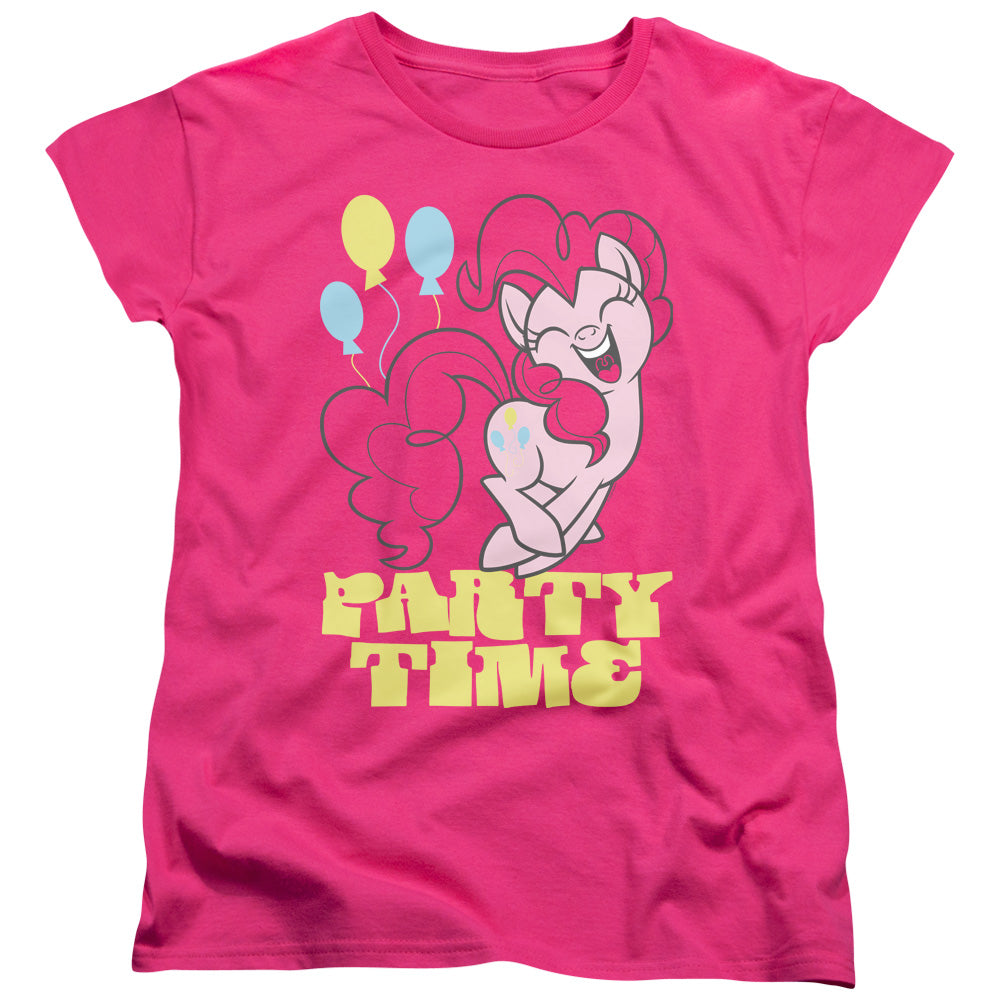 My Little Pony Tv Party Time Womens T Shirt Hot Pink Officially Licensed