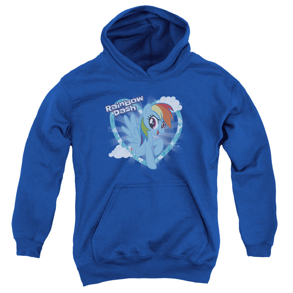My Little Pony Tv Rainbow Dash Kids Youth Hoodie Royal Blue Officially Licensed