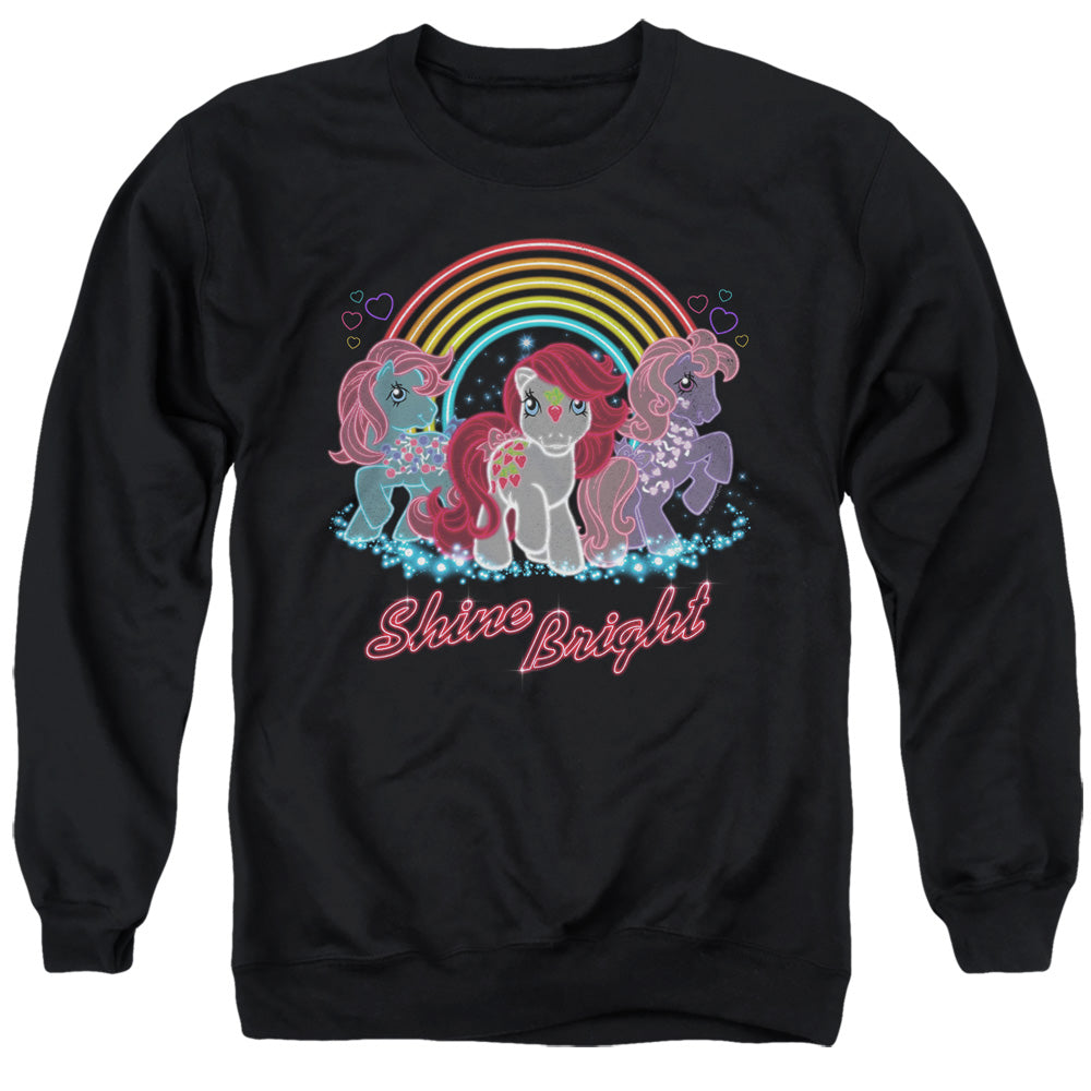My Little Pony Retro Neon Ponies Mens Crewneck Sweatshirt Black Officially Licensed