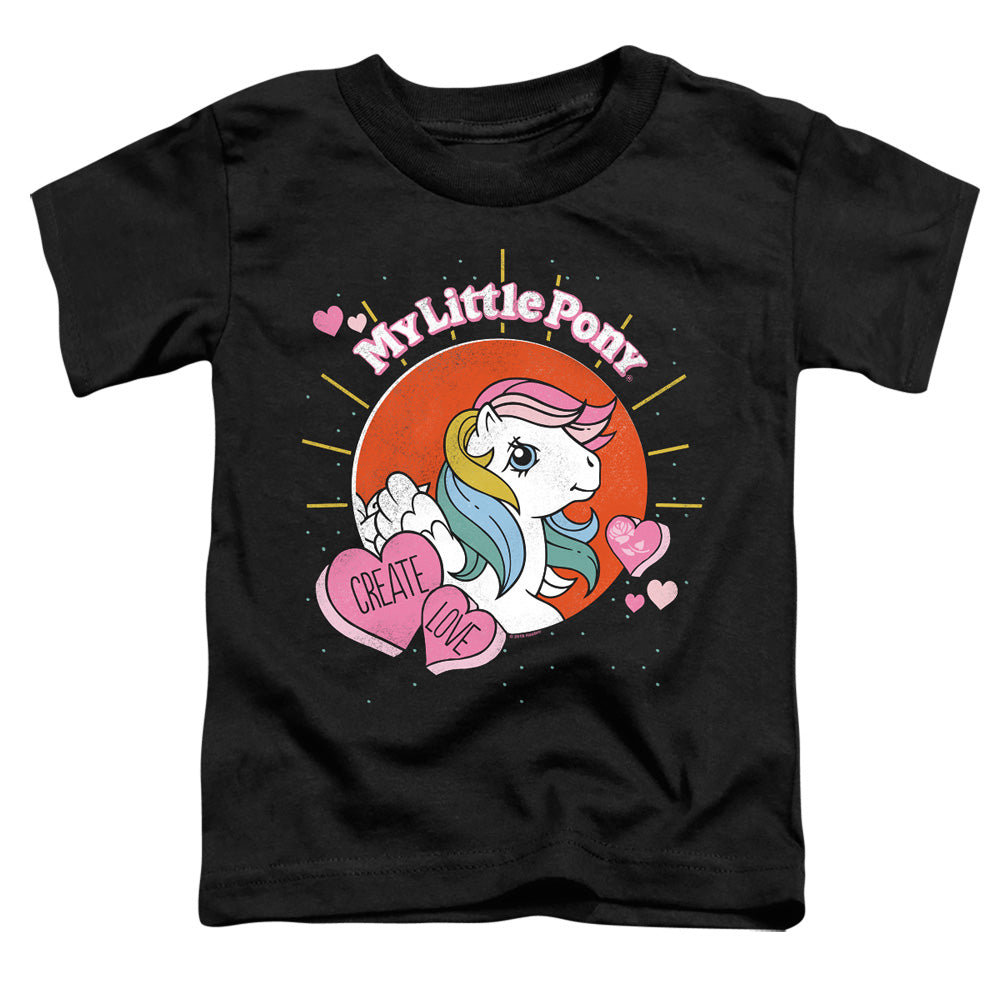 My Little Pony Retro Create Love Toddler Kids Youth T Shirt Black Officially Licensed