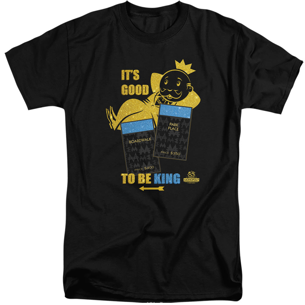 Monopoly Its Good To Be King Mens Tall T Shirt Black Officially Licensed