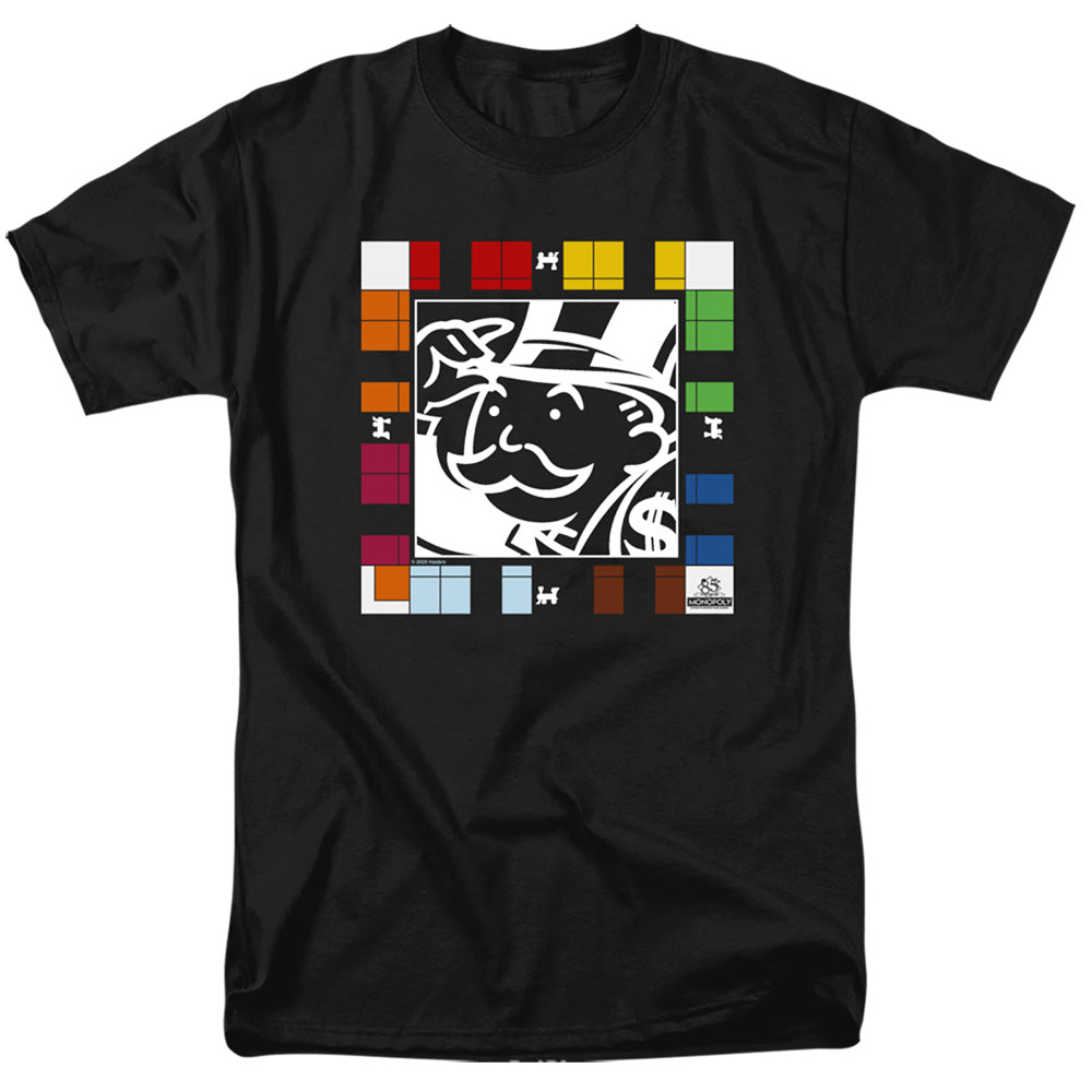 Monopoly Game Board Mens T Shirt Black Officially Licensed