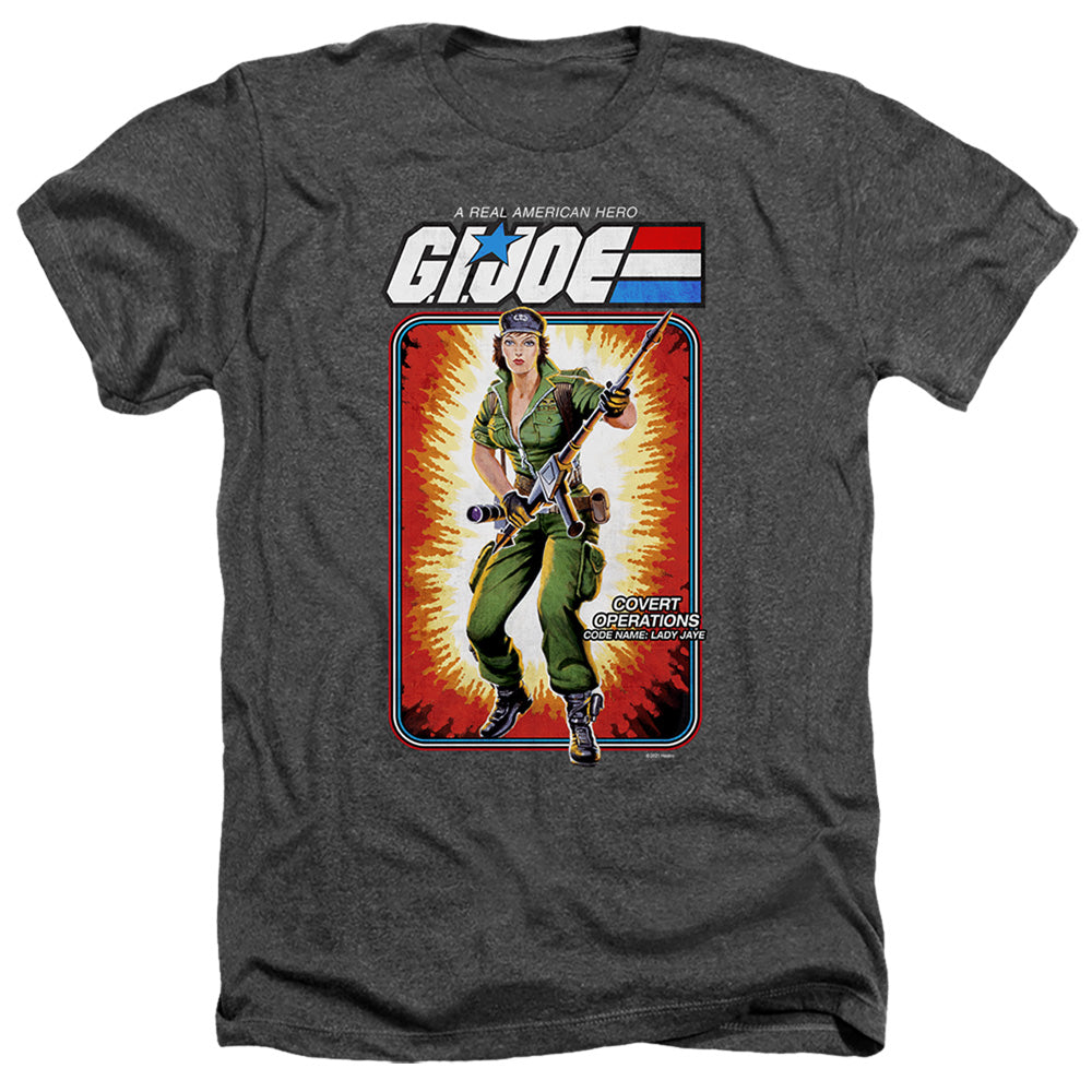 G.I. Joe Lady Jaye Card Heather Mens T Shirt Black Officially Licensed