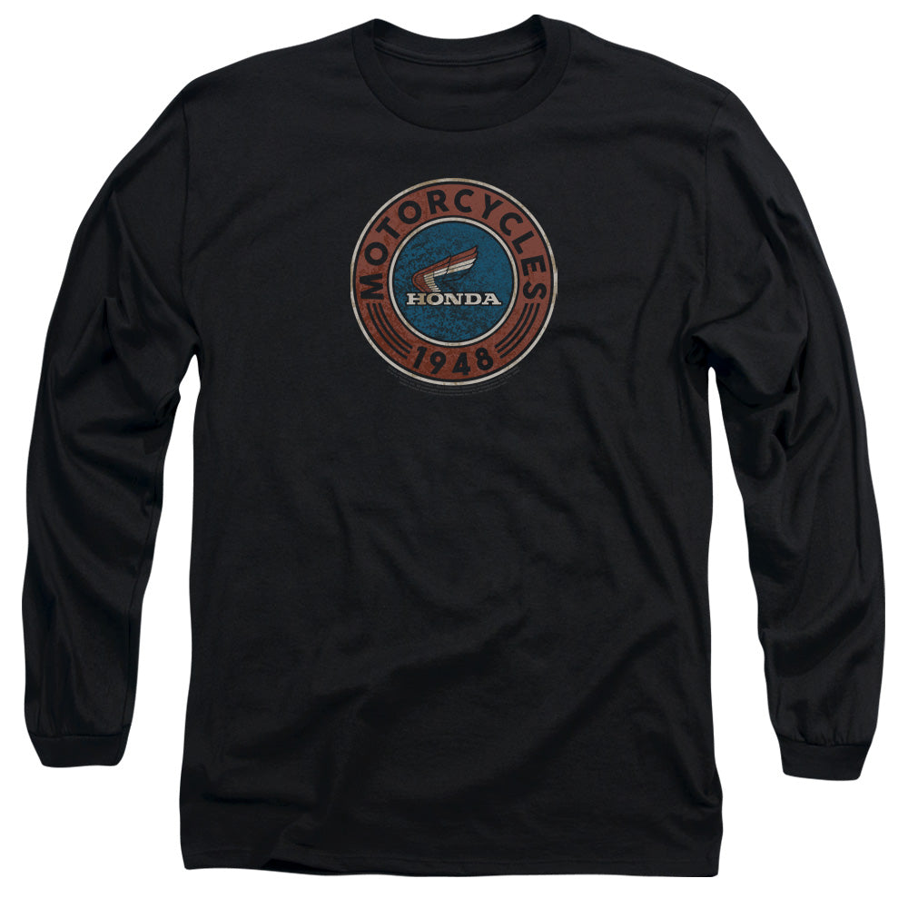 Honda Motorcycle Mens Long Sleeve Shirt Black Officially Licensed