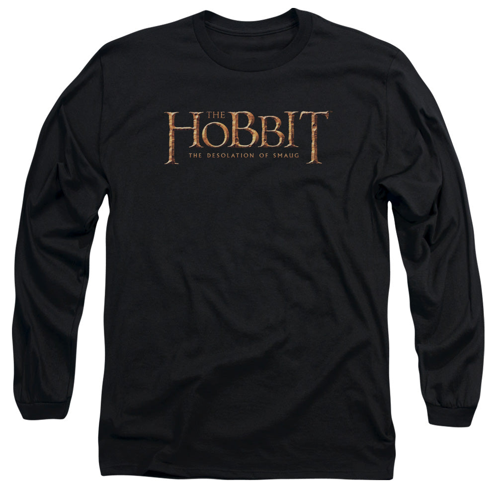 Hobbit Logo Mens Long Sleeve Shirt Black Officially Licensed