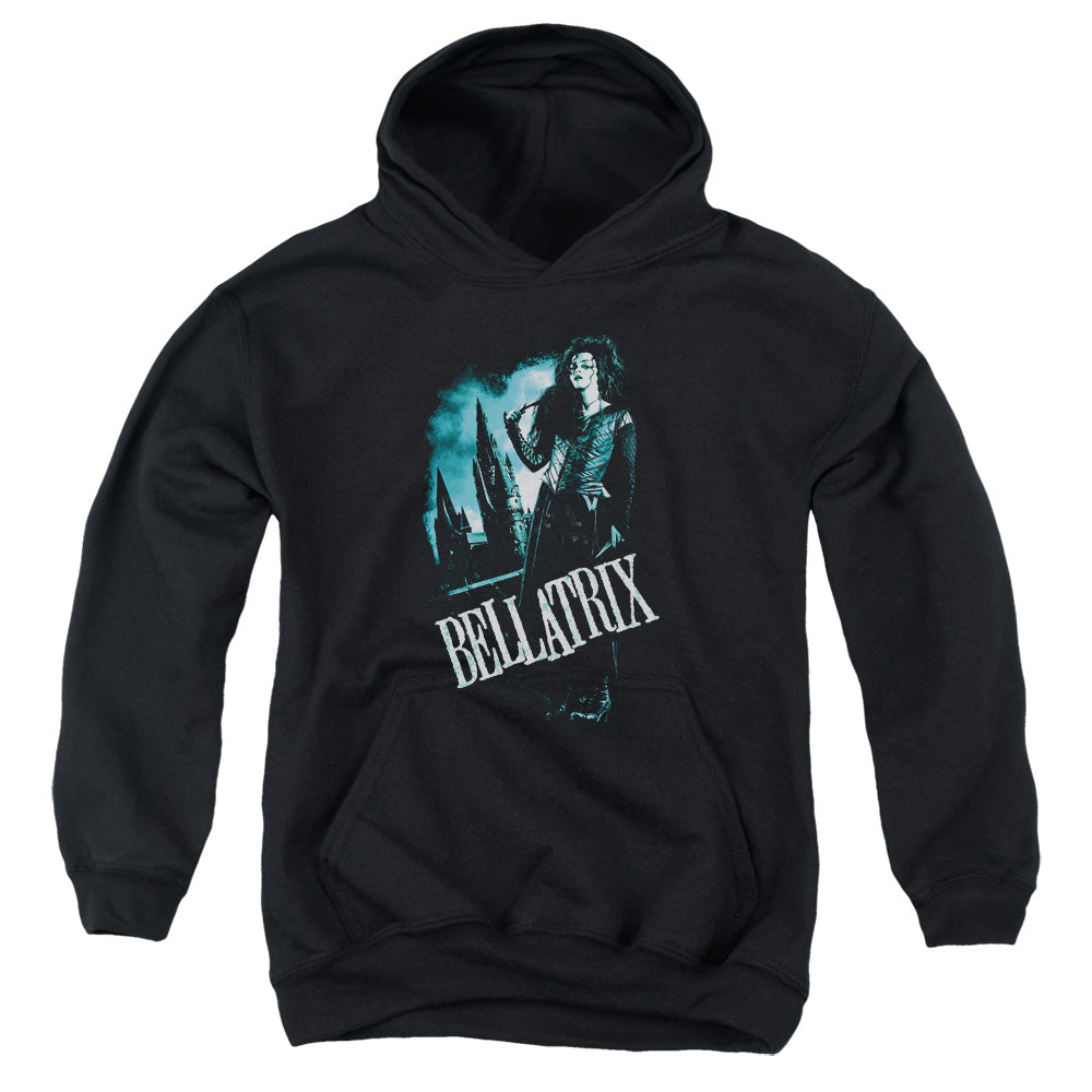 Harry Potter Bellatrix Full Body Kids Youth Hoodie Black Officially Licensed