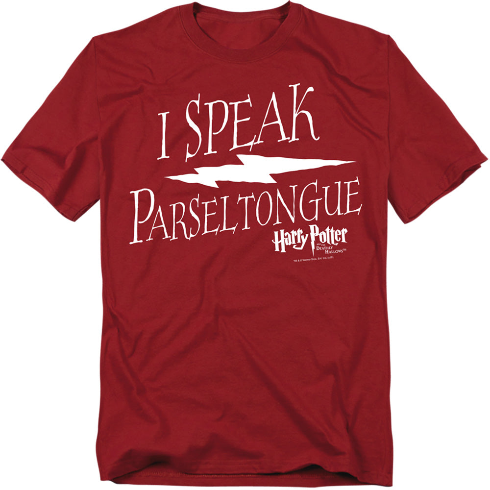 Harry Potter I Speak Parseltongue Mens T Shirt Cardinal Officially Licensed