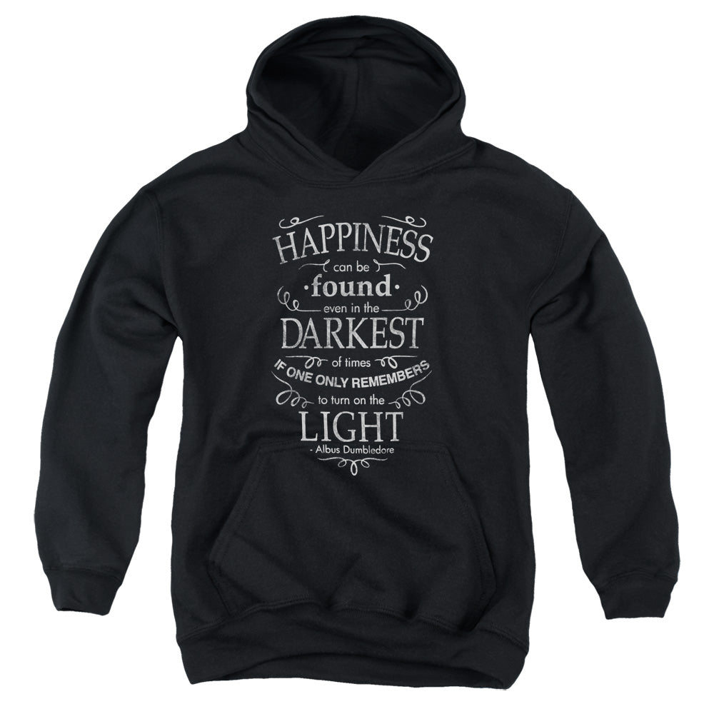 Harry Potter Happiness Kids Youth Hoodie Black Officially Licensed