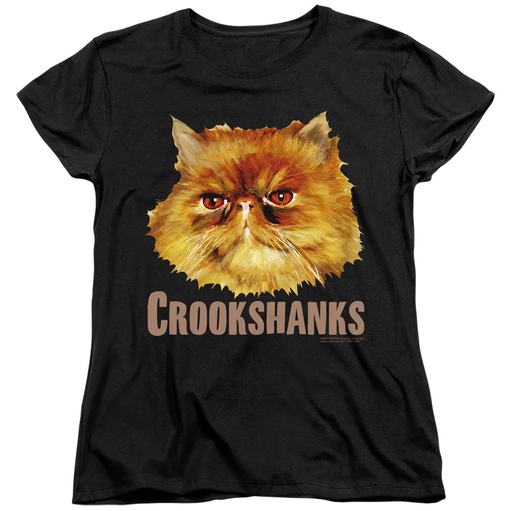 Harry Potter Crookshanks Color Womens T Shirt Black Officially Licensed