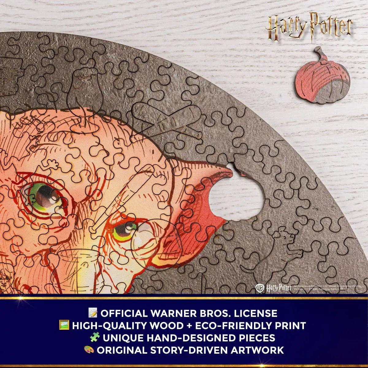 Harry Potter Dobby Wooden Jigsaw Puzzle Woods Story