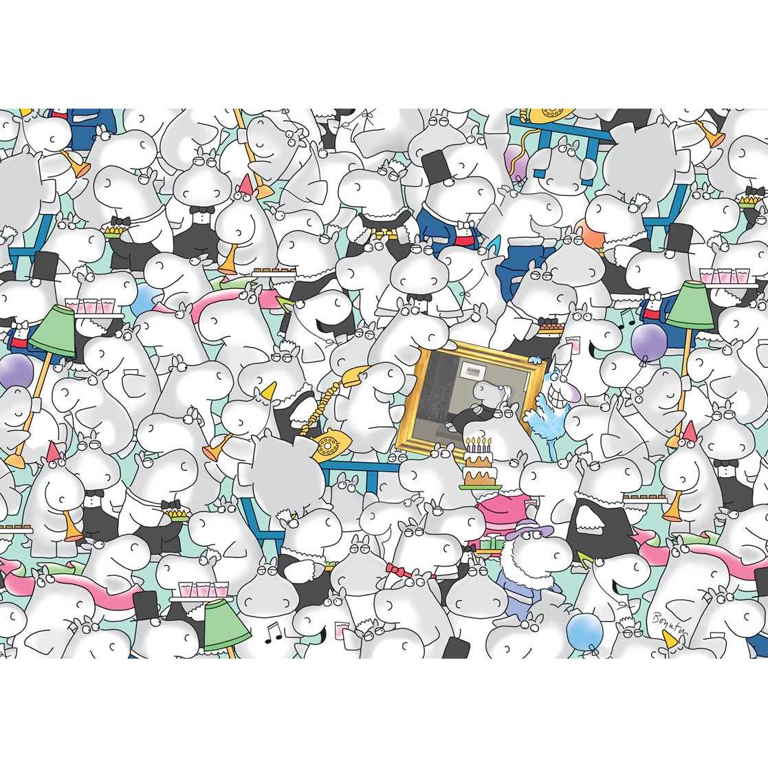 Hippos Go Berserk! By Sandra Boynton 1000 Piece Jigsaw Puzzle S&S