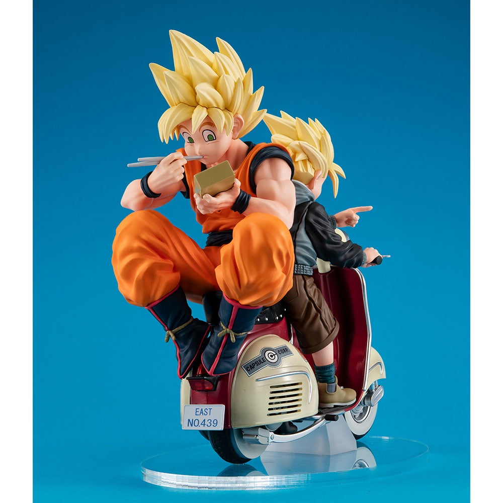 Desktop Real Mccoy Ex Dragon Ball Z Super Saiyan Son Goku Super Saiyan Son Gohan Mortorbike