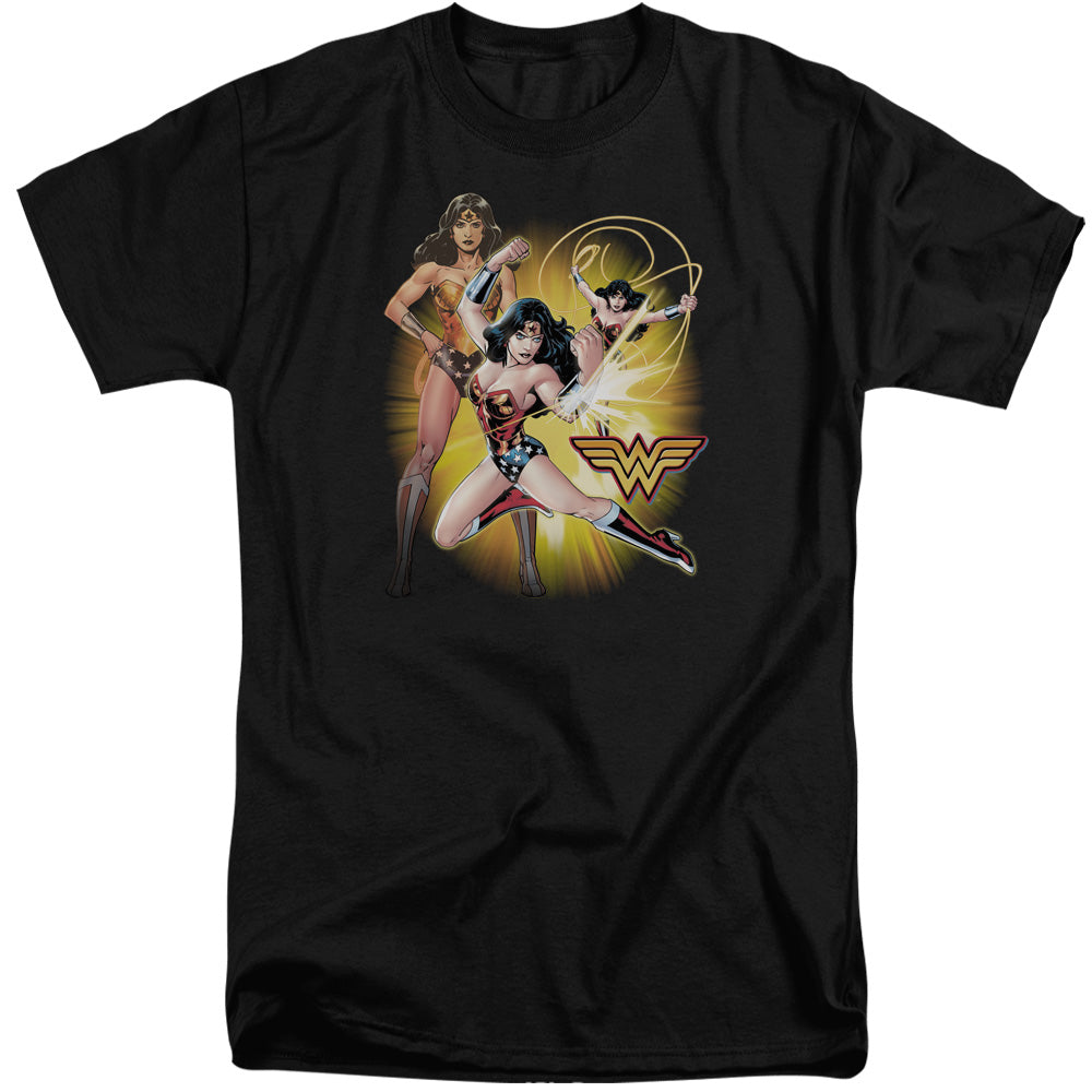 Justice League Wonder Woman Mens Tall T Shirt Black Officially Licensed