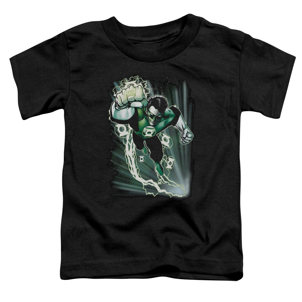 Justice League Emerald Energy Toddler Kids Youth T Shirt Black Officially Licensed