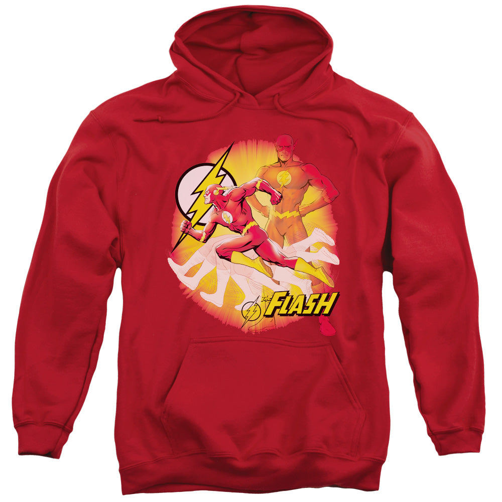 Justice League Lightning Fast Mens Hoodie Red Officially Licensed