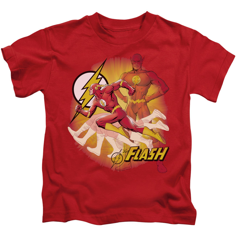 Justice League Lightning Fast Juvenile Kids Youth T Shirt Red Officially Licensed