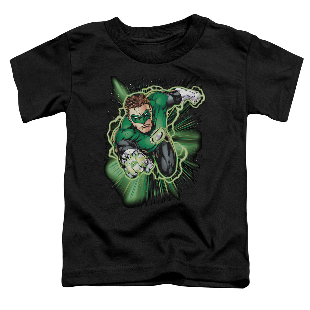 Justice League Green Lantern Energy Toddler Kids Youth T Shirt Black Officially Licensed
