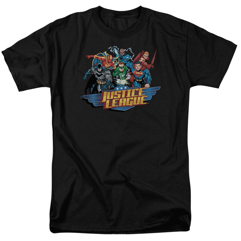 Justice League Of America Ready To Fight Mens T Shirt Black Officially Licensed