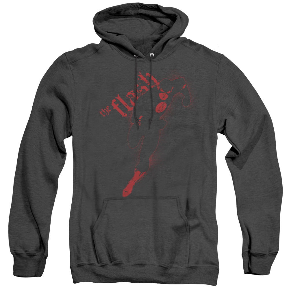 Justice League Flash Darkness Heather Mens Hoodie Black Officially Licensed