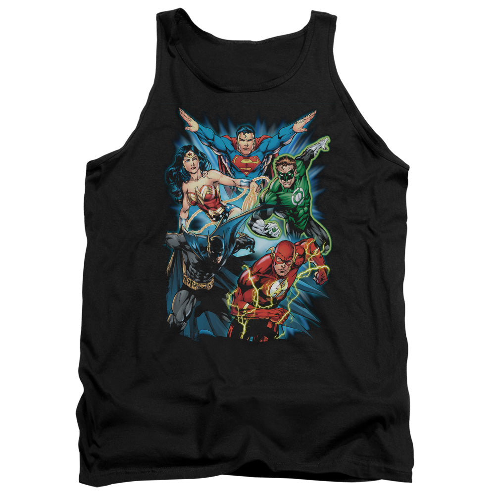 Justice League Jl Assemble Mens Tank Top Shirt Black Officially Licensed