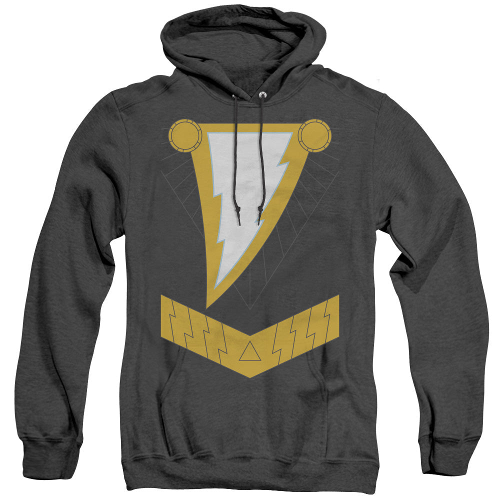 Justice League Black Adam Heather Mens Hoodie Black Officially Licensed