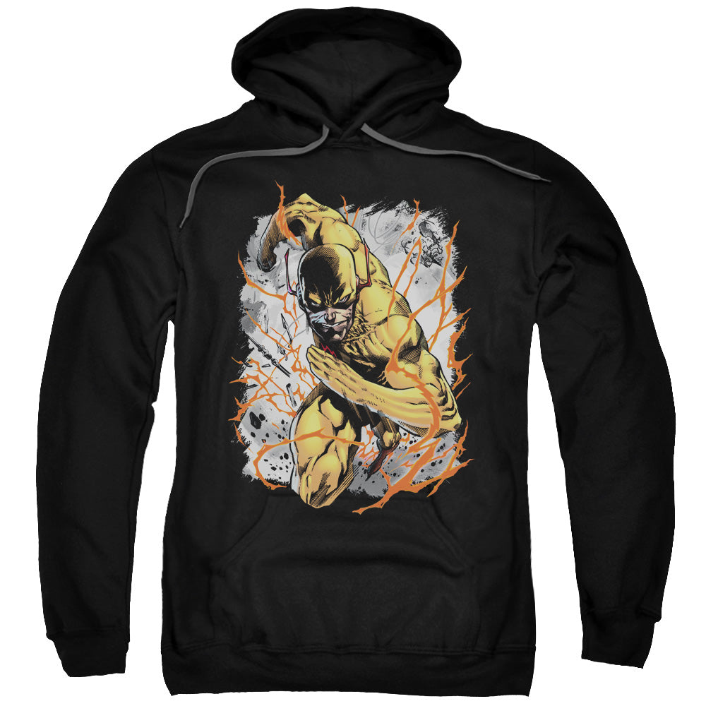 Justice League Reversed Mens Hoodie Black Officially Licensed