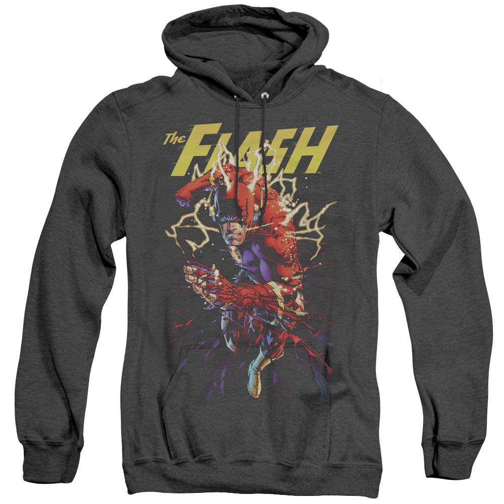 Justice League Ripping Apart Heather Mens Hoodie Black Officially Licensed