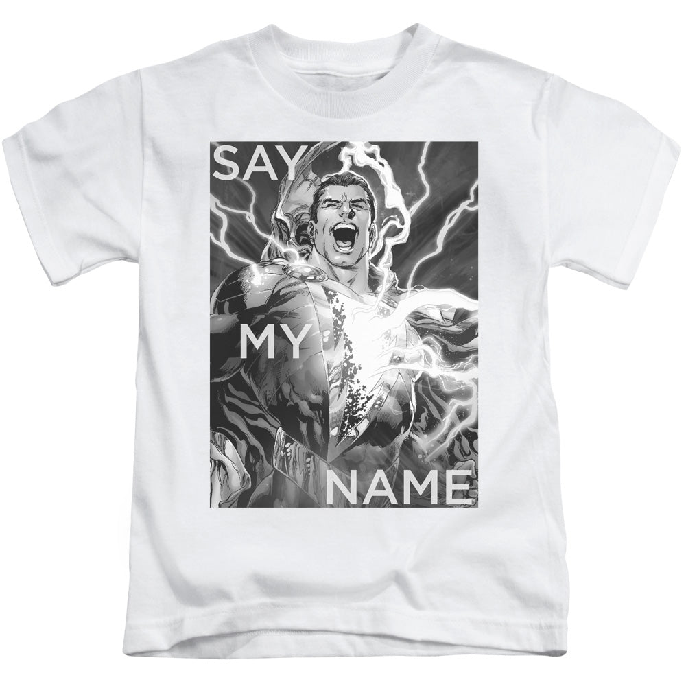 Justice League Say My Name Juvenile Kids Youth T Shirt White Officially Licensed