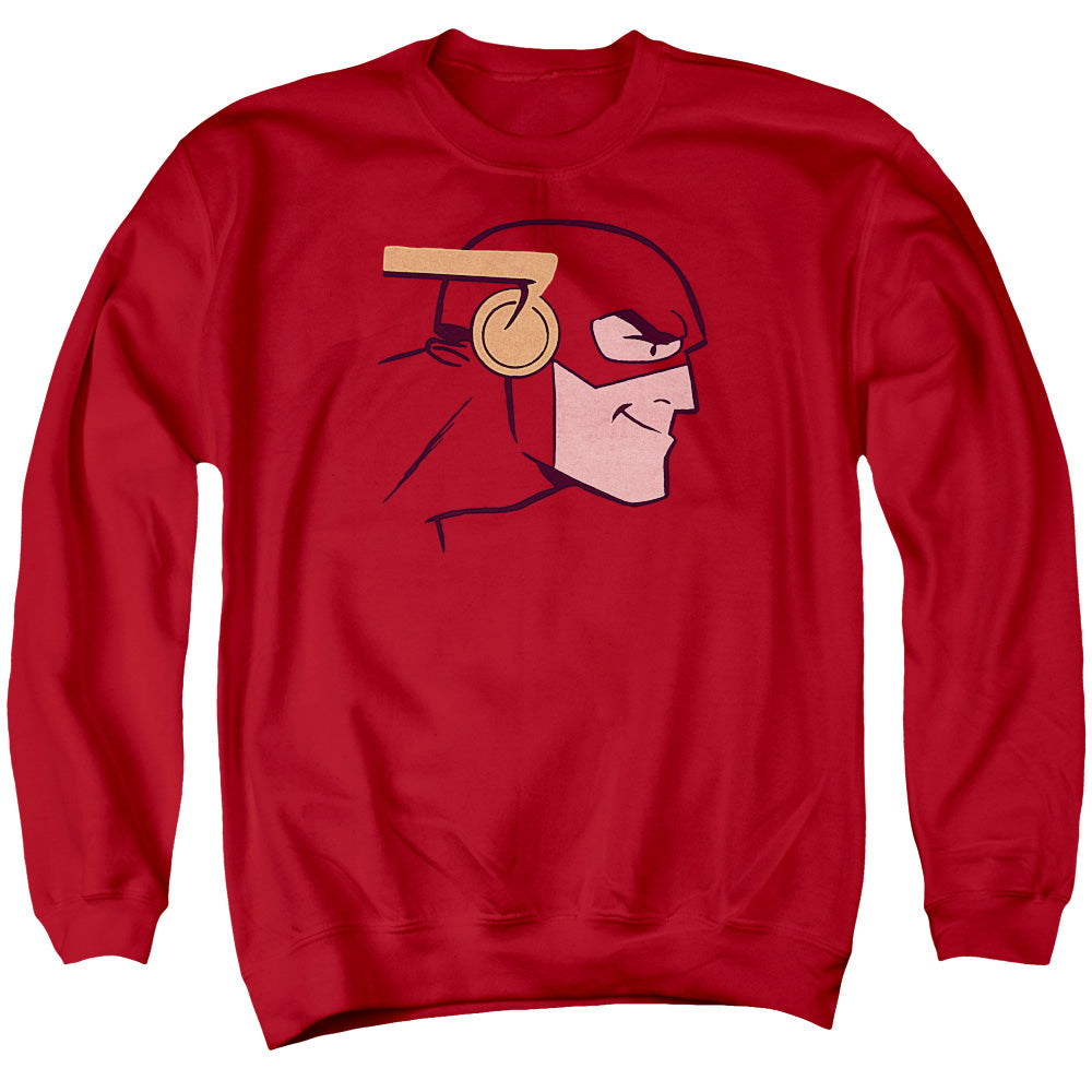 Justice League Of America Cooke Head Mens Crewneck Sweatshirt Red Officially Licensed