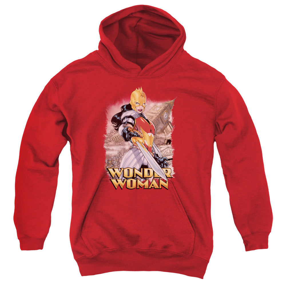 Justice League Wonder Woman Kids Youth Hoodie Red Officially Licensed