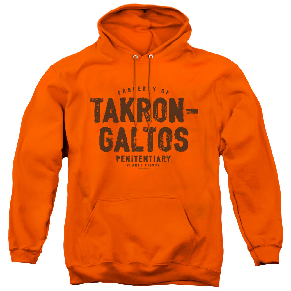 Justice League Takron Galtos Mens Hoodie Orange Officially Licensed