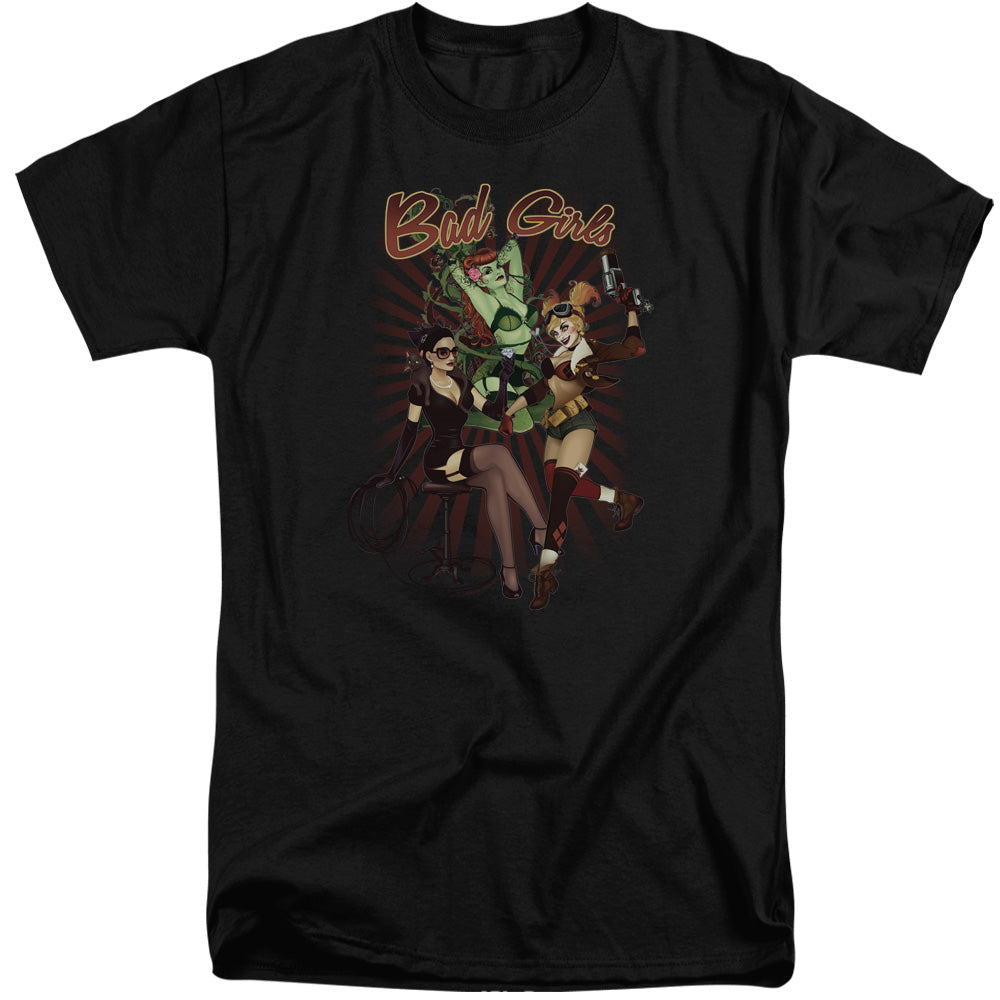 Justice League Bad Girls Mens Tall T Shirt Black Officially Licensed