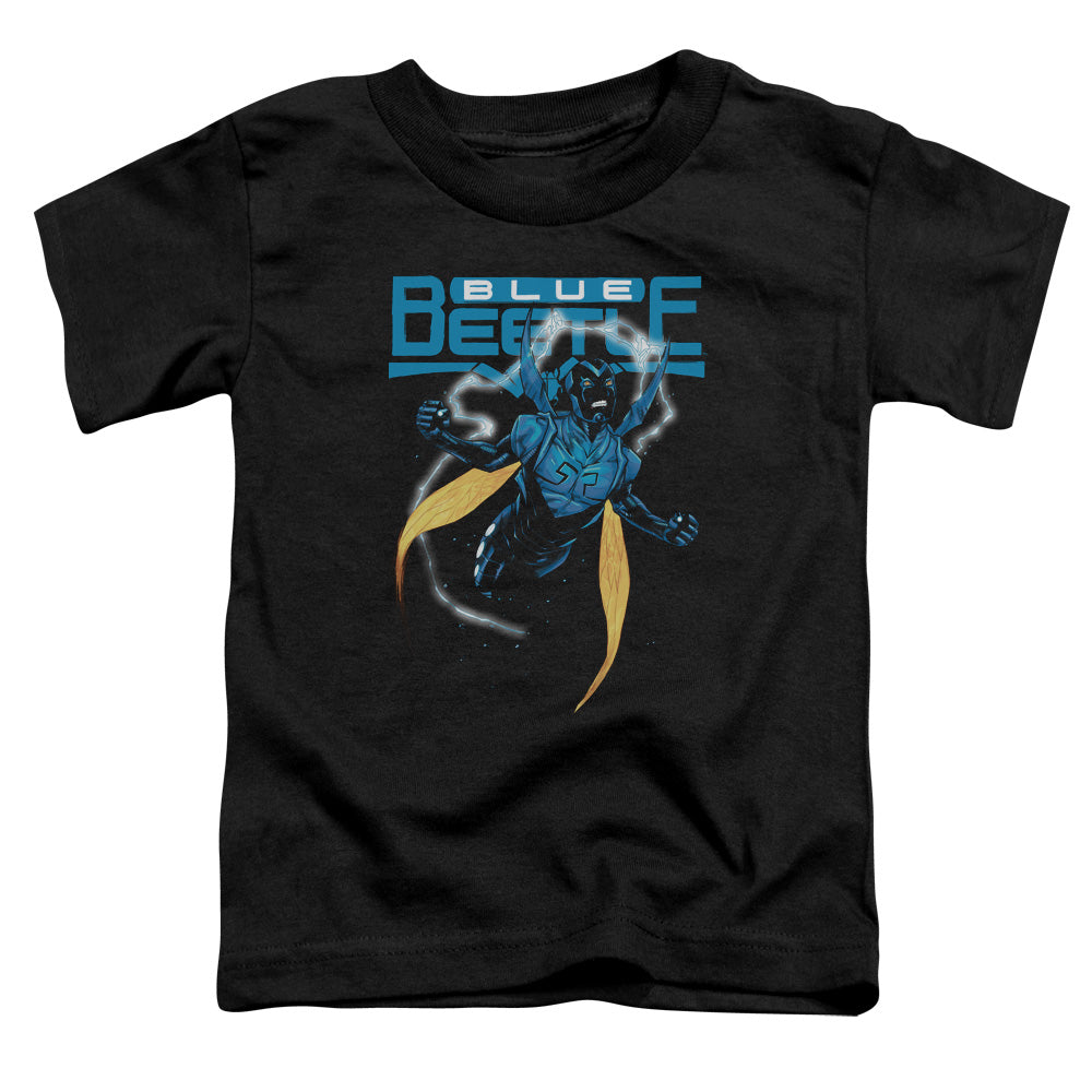 Justice League Blue Beetle Toddler Kids Youth T Shirt Black Officially Licensed
