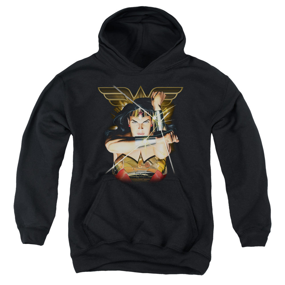 Justice League Deflection Kids Youth Hoodie Black Officially Licensed