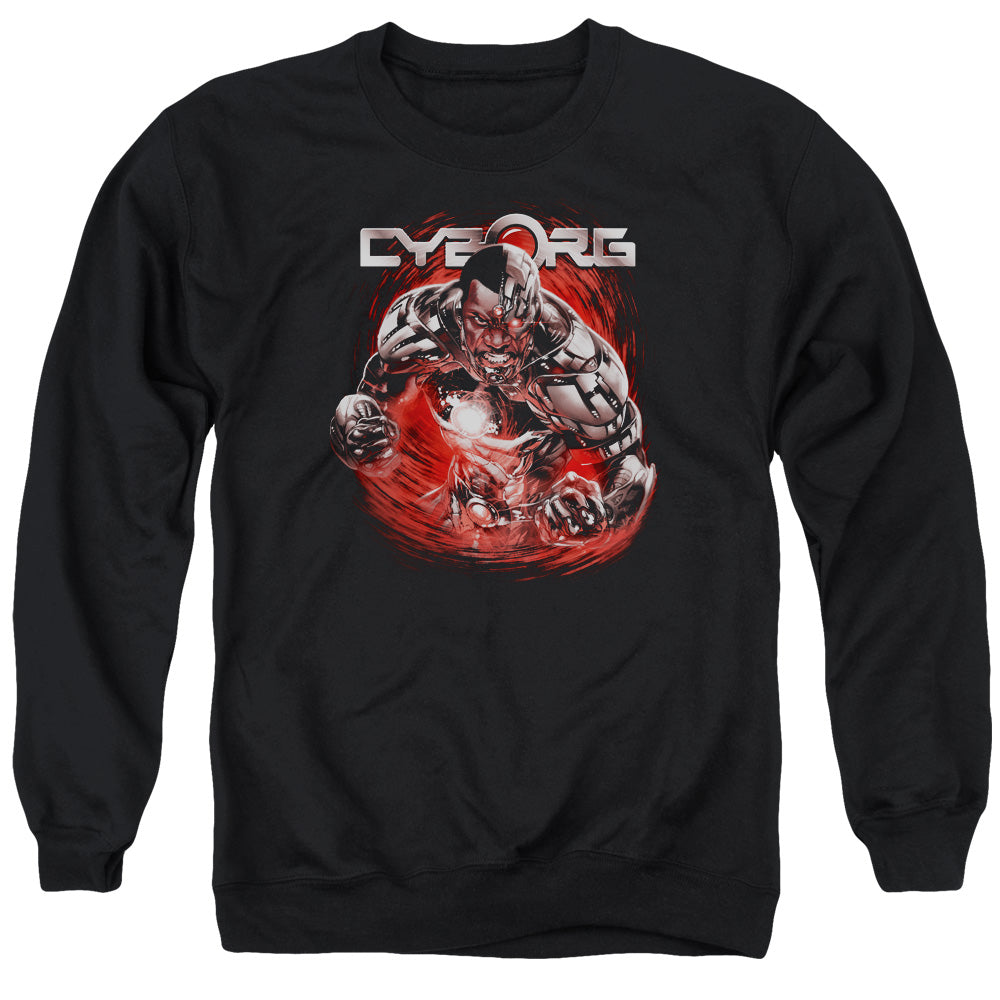Justice League Of America Engaged Mens Crewneck Sweatshirt Black Officially Licensed
