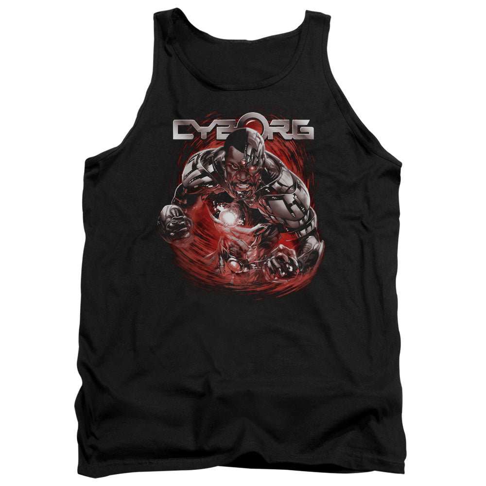Justice League Assemble Engaged Mens Tank Top Shirt Black Officially Licensed
