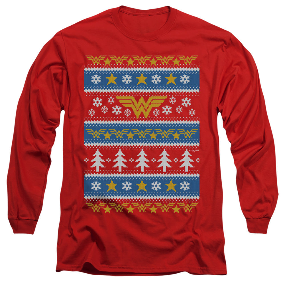 Dc Wonder Woman Wonder Woman Christmas Sweater
Mens Long Sleeve Shirt Red Officially Licensed Officially Licensed