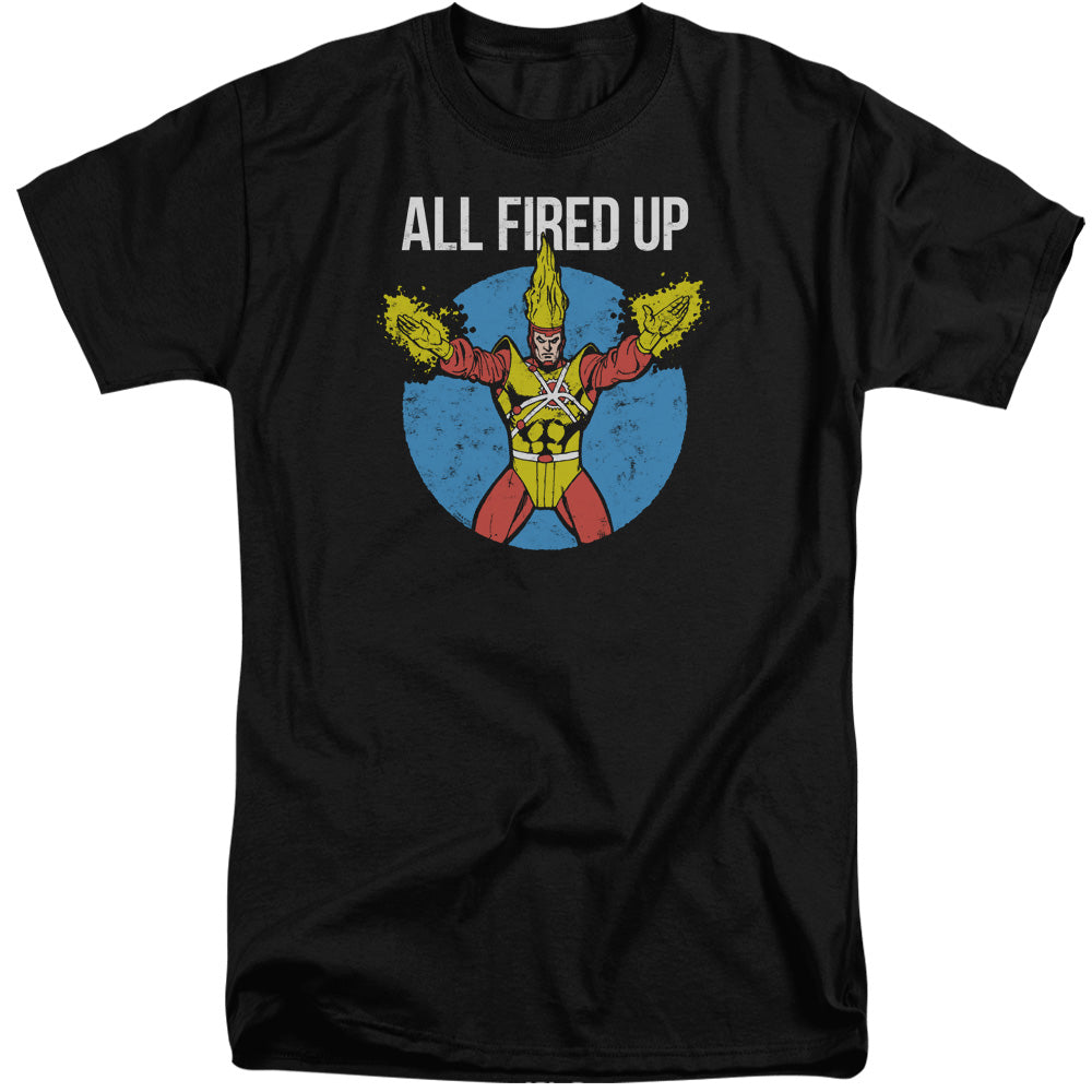 Justice League Firestorms Party Mens Tall T Shirt Black Officially Licensed