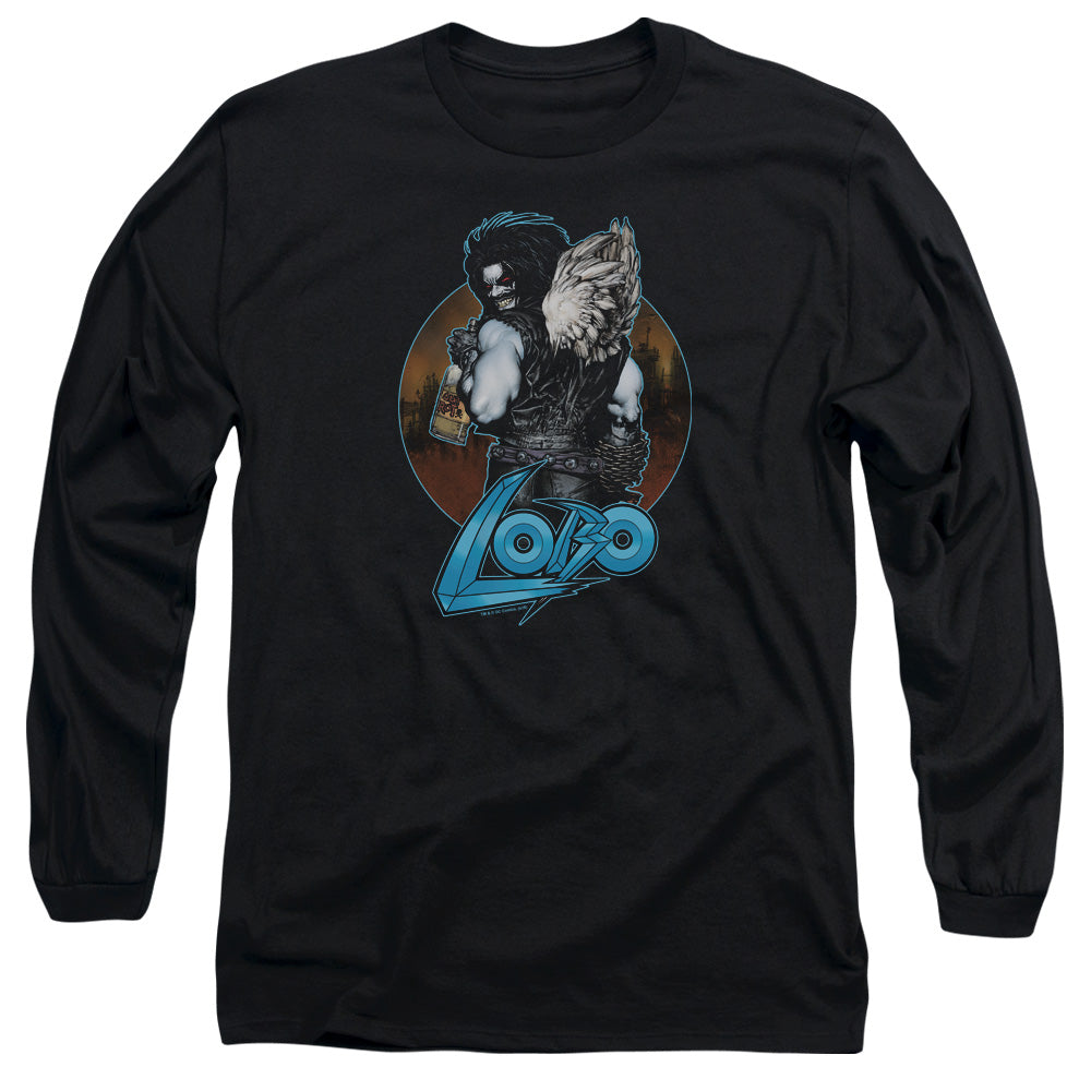 Justice League Gut Rot Mens Long Sleeve Shirt Black Officially Licensed