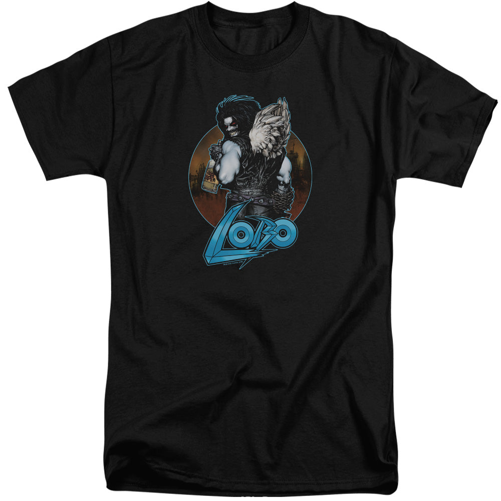 Justice League Gut Rot Mens Tall T Shirt Black Officially Licensed