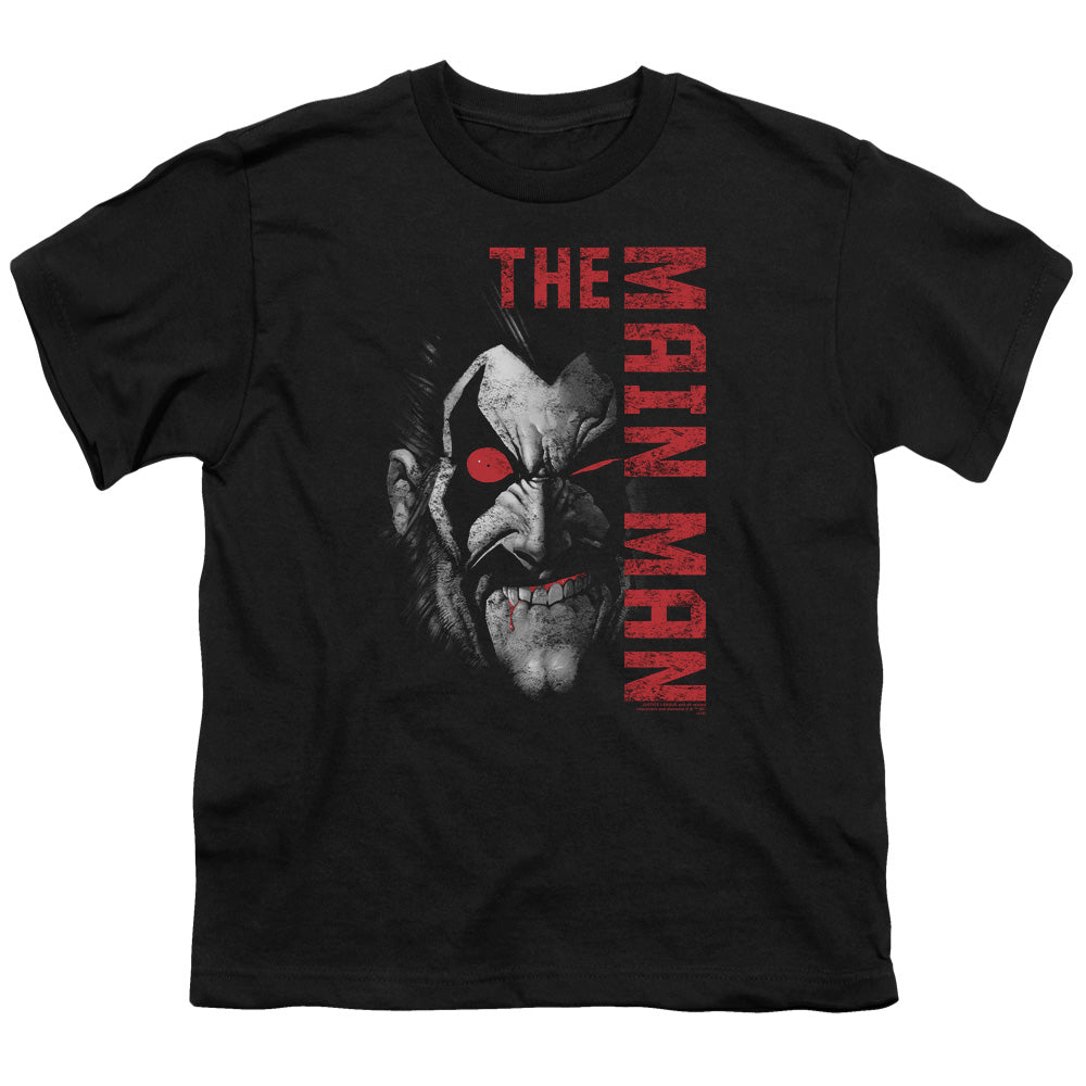 Justice League Main Man Kids Youth T Shirt Black Officially Licensed