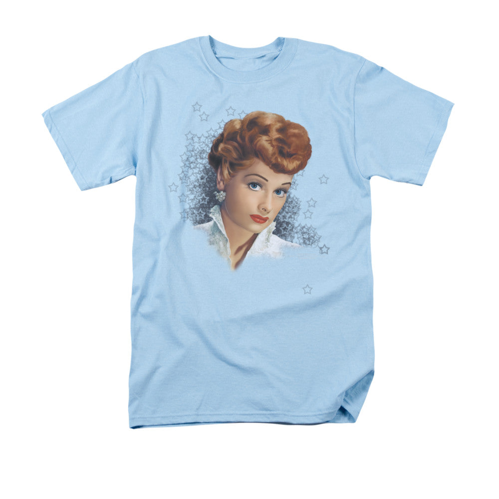 I Love Lucy What A Star Mens T Shirt Light Blue Officially Licensed
